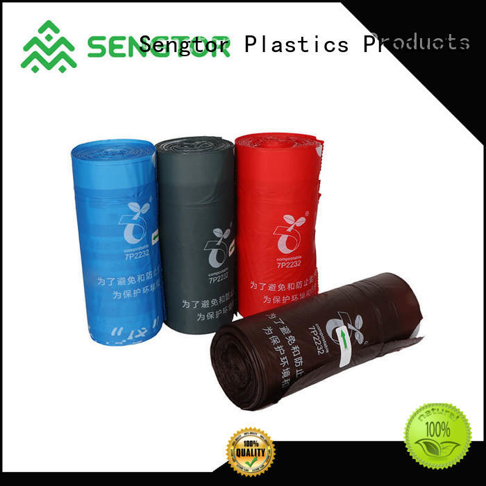 Sengtor brown blue recycle trash bags wholesale for shopping