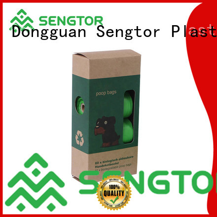 Sengtor low cost compostable dog poop bags wholesale for worldwide customers