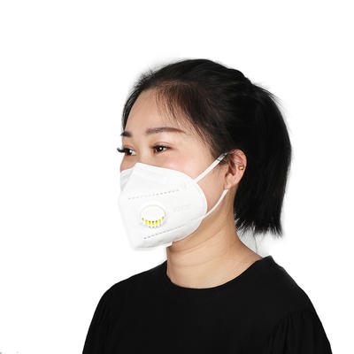 Stock KN95 with valve  Labor Protection Mask Disposable Anti Dust Pollution PM2.5 Face Mouth Mask